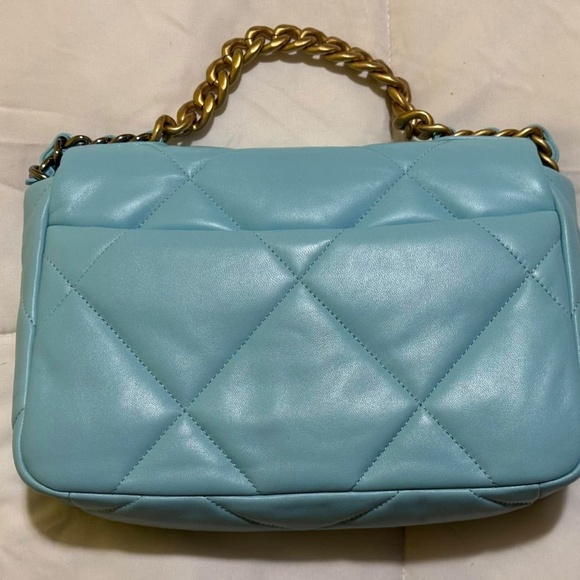 RARE! BRAND NEW NEON BLUE CHANEL 19 BAG GORGEOUS!! - Picture 8 of 16